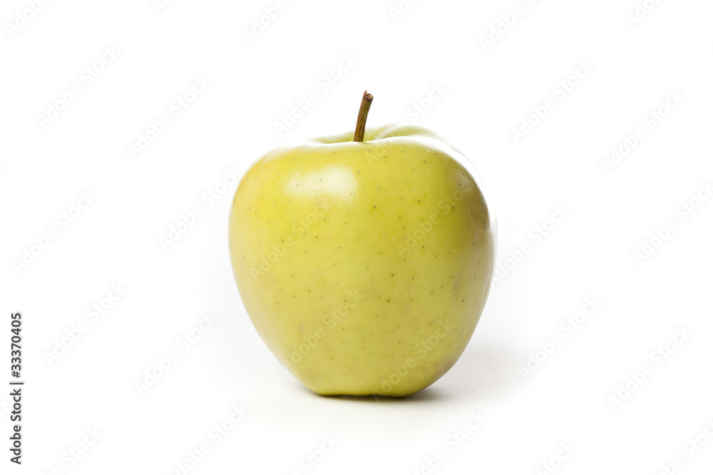 A fresh golden delicious apple