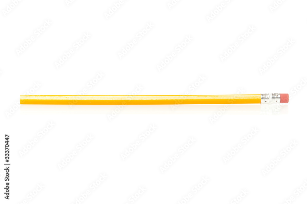 A yellow pencil