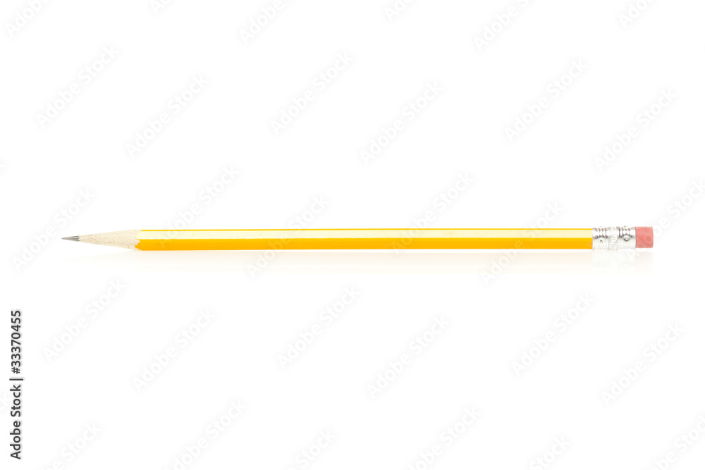 A yellow pencil