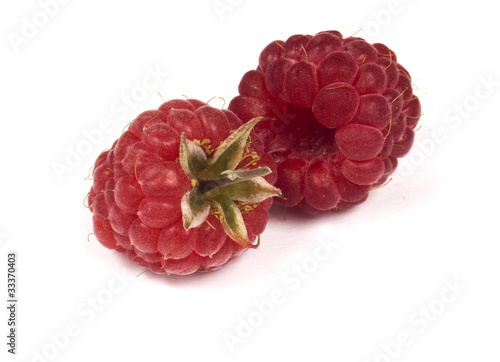 rote frische Himbeeren photo