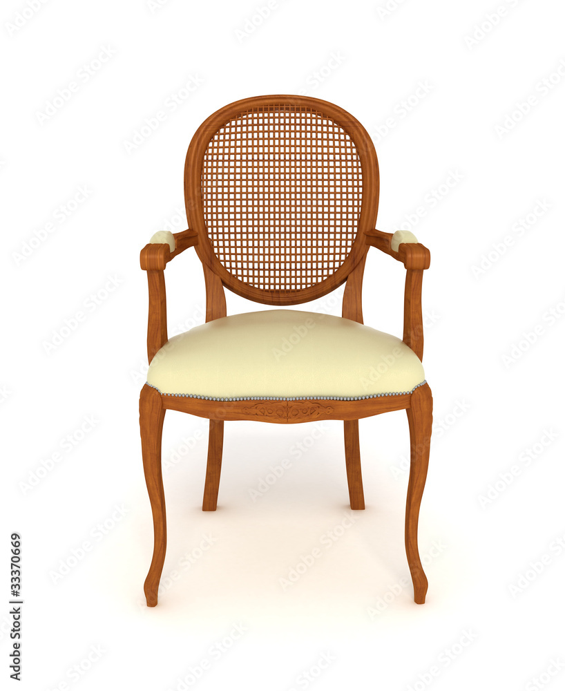 wooden chair isolated over white wooden chair isolated over white