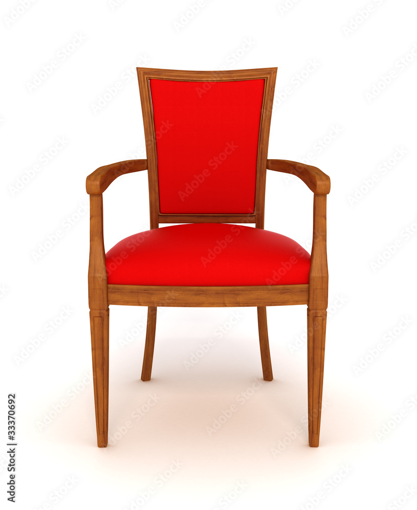 wooden chair isolated over white wooden chair isolated over white