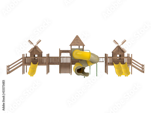 Wooden playground photo