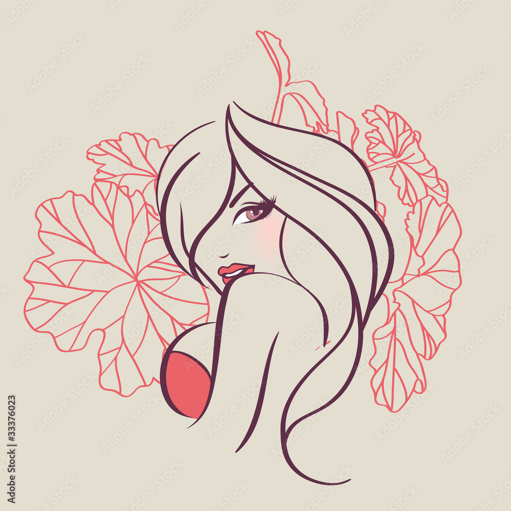 Beauty floral woman Beauty floral woman