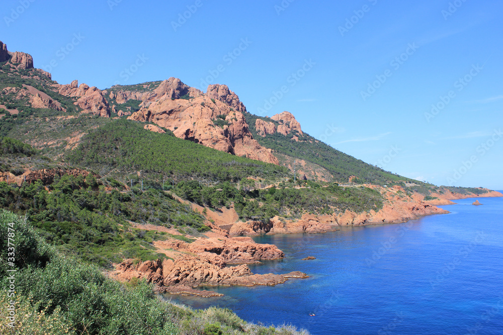 Naklejka premium Pointe du Cap Roux, France