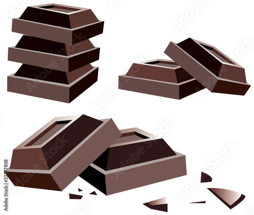 vector chocolate bars