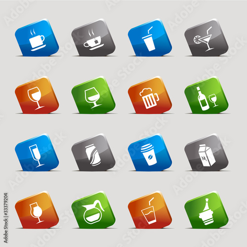 Cut Squares - Drink Icons