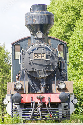 Old steam lokomotive photo