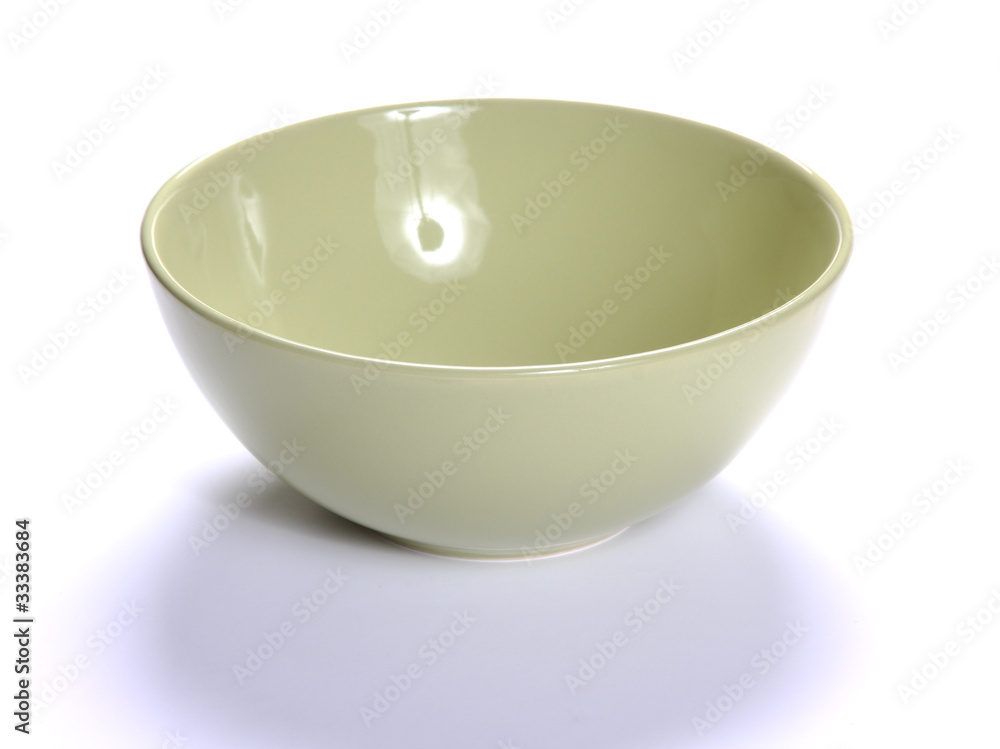 Empty bowl over white background Empty bowl over white background