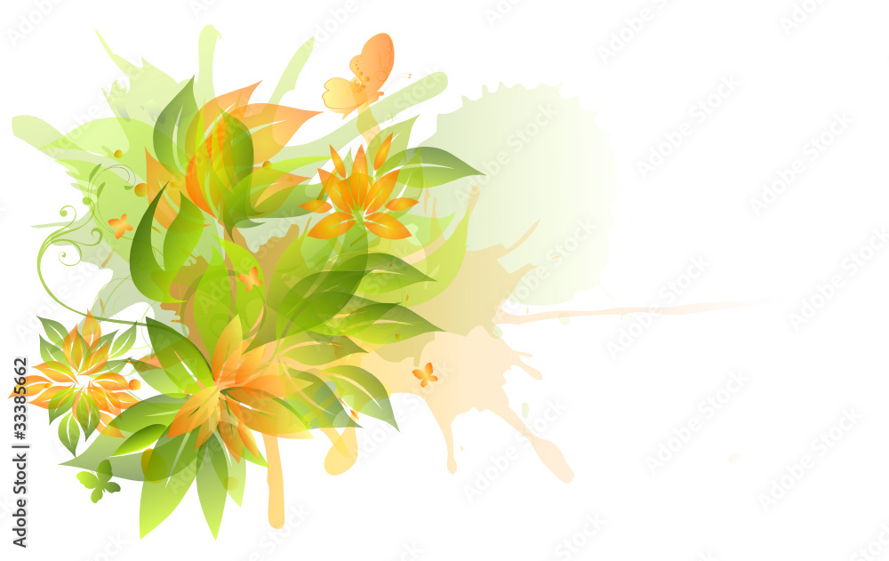 Fototapeta premium fond fleuri