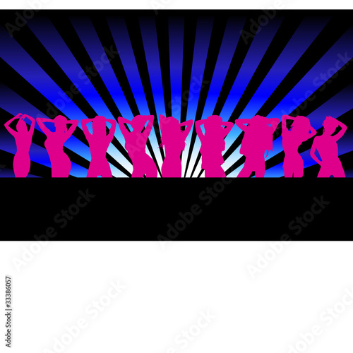 girl posing in pink color silhouette
