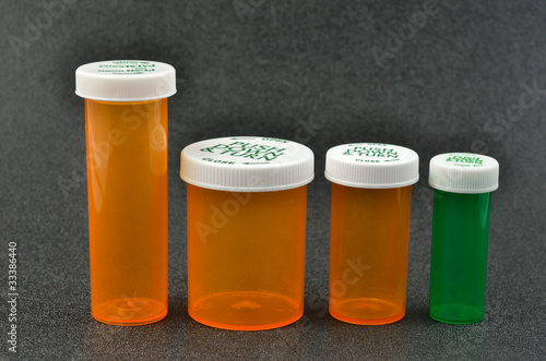 Plastic Medicine Bottles with Child Resistant Caps