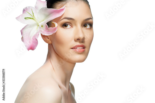 Tableau sur toile flower girl