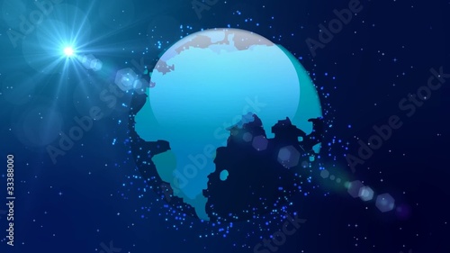 Universum Glob Partikel