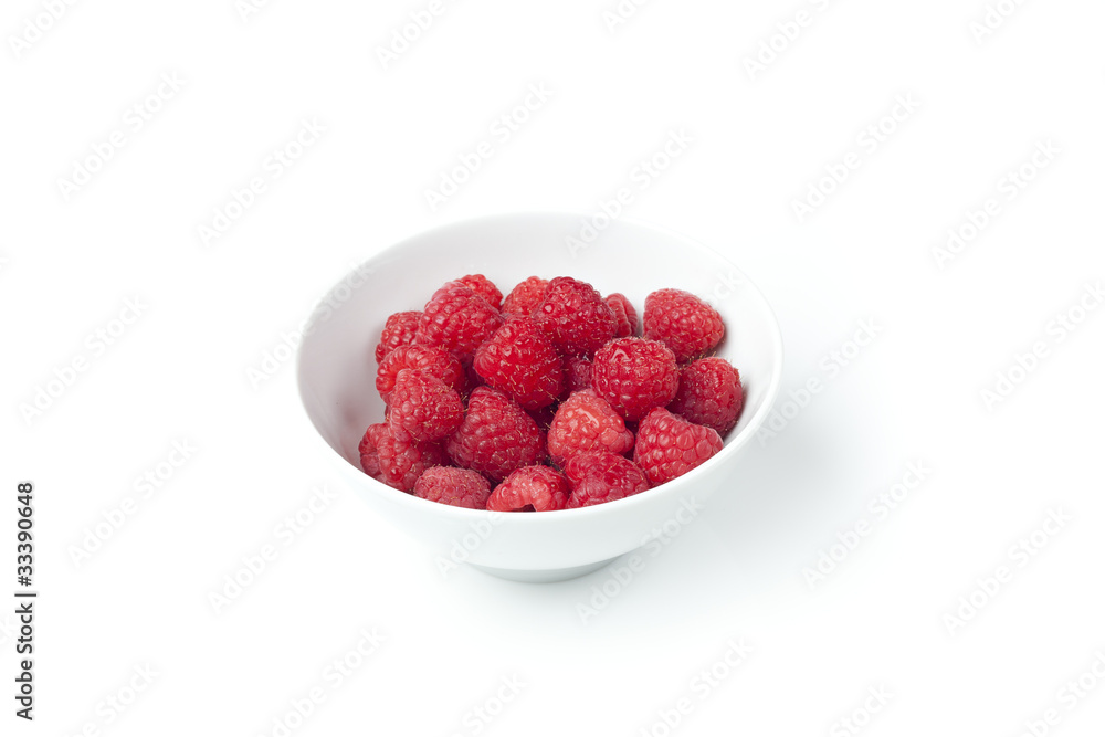 Fresh red raspberries Fresh red raspberries