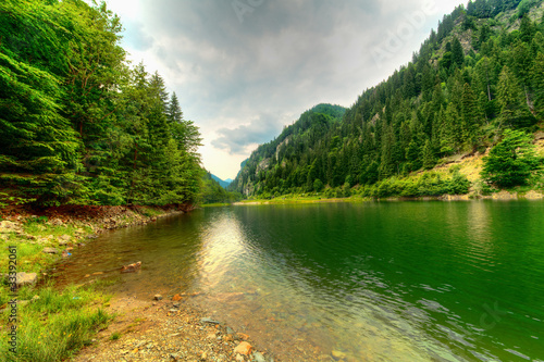 Petrimanu Lake in Romania photo