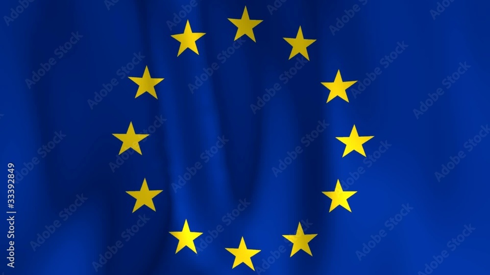 waving flag - europe waving flag - europe