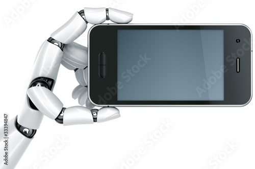 Robot hand with Smartphone