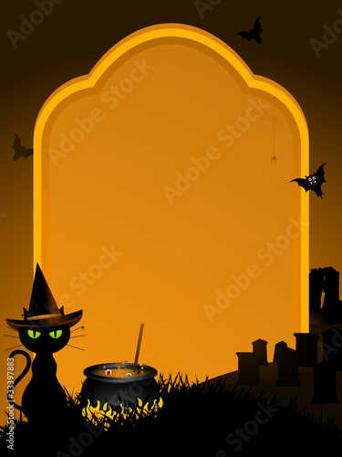 Halloween tomb stone background