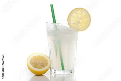 An ice cold lemonade