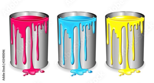 Barattolo di Vernice-Tin of Paint Varnish-Vector