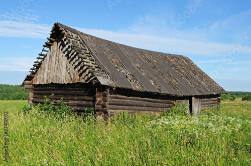 Old abandoned wooden barn