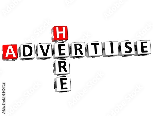3D Advertise Here Crossword