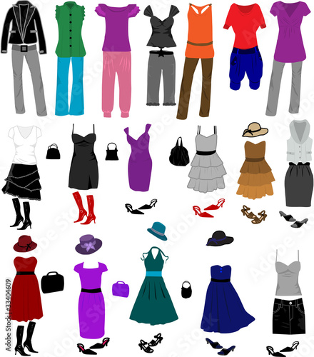 Evening dresses and accessories