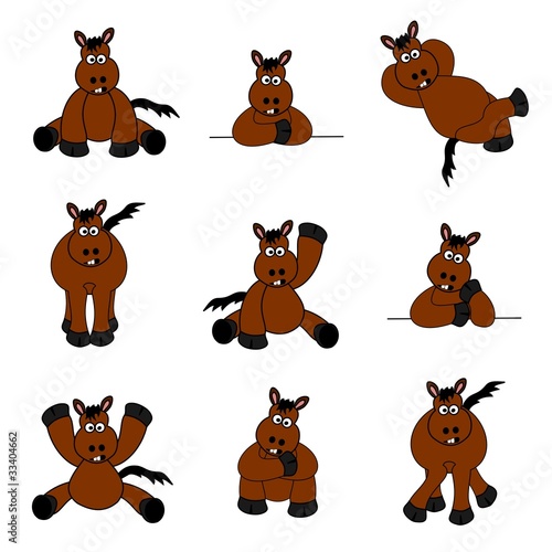 Cute Horse Set