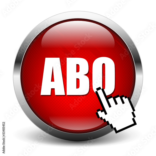 red ABO button