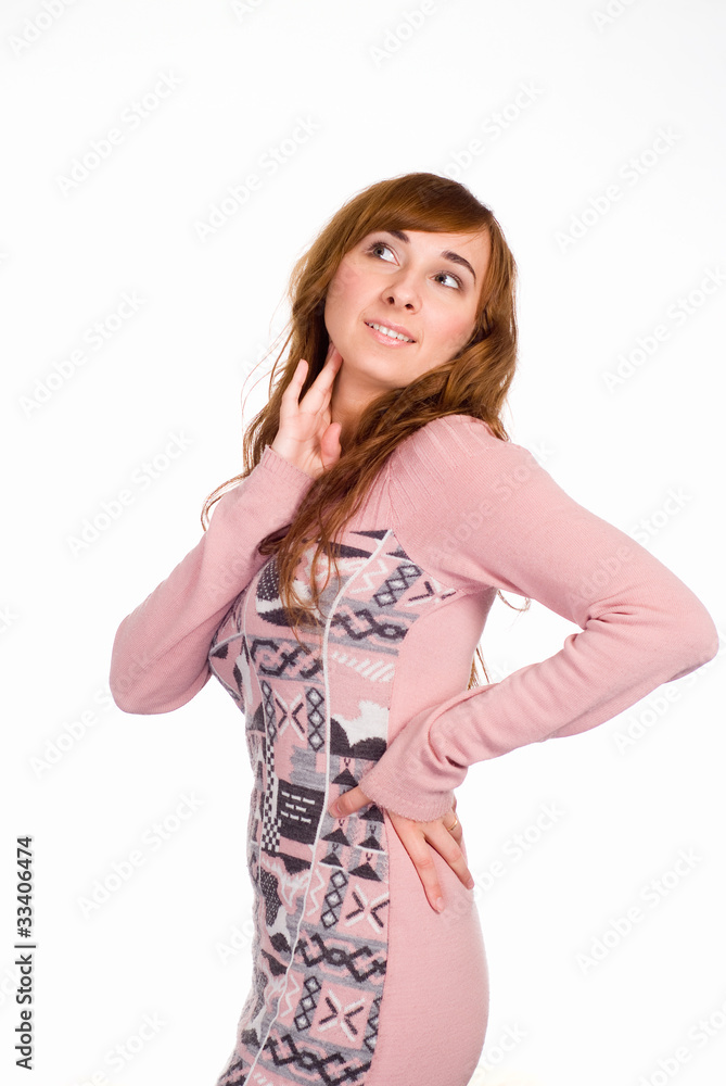 beautiful girl standing