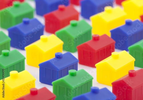 Colorful toy houses
