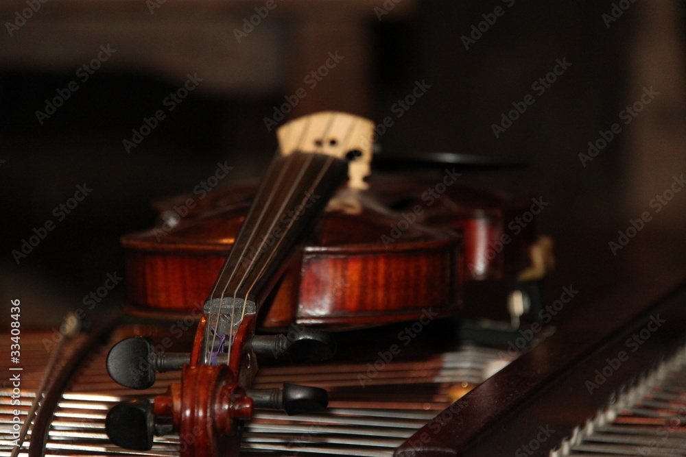 Fototapeta premium violin to dulcimer