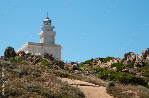 Sardinia  Italy  Santa Teresa Gallura  lighthouse of Capo Testa