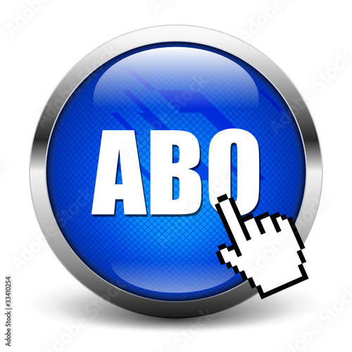blue ABO button