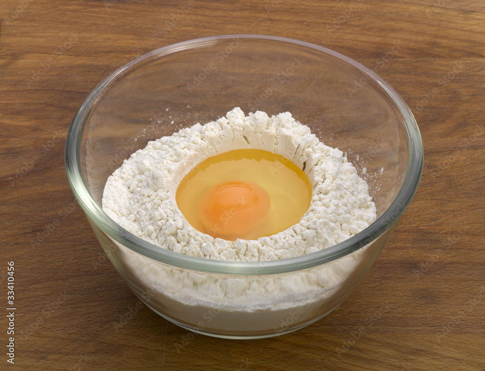 eggs and flour ingredients for dough preparation eggs and flour ingredients for dough preparation