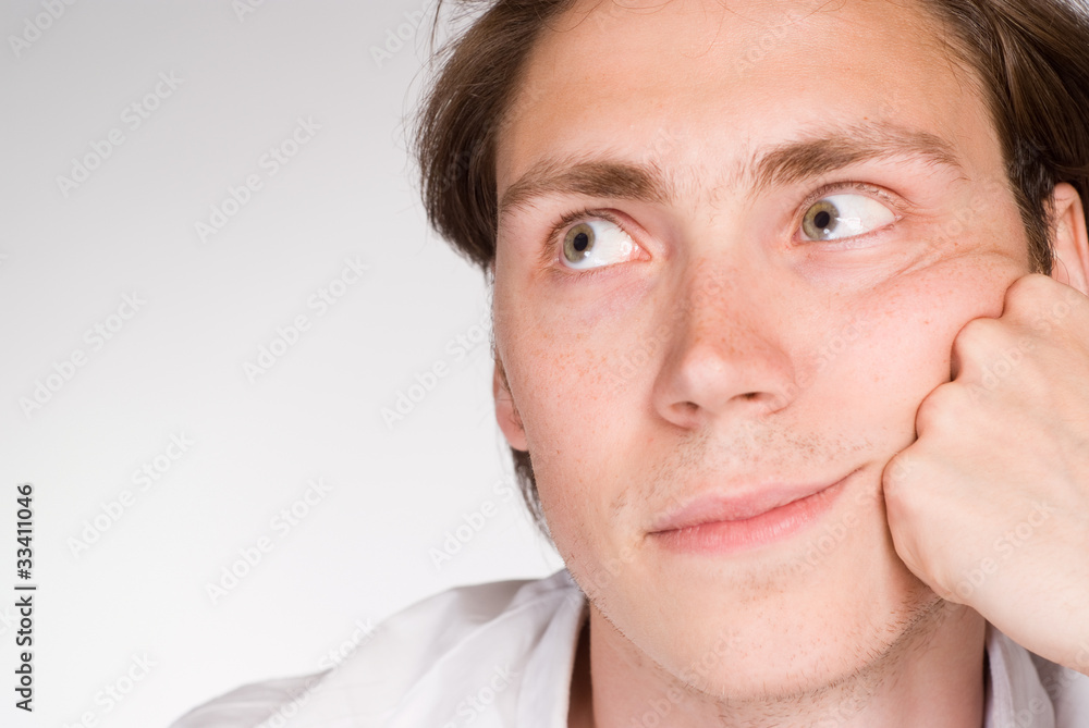 Obraz premium clever man on white