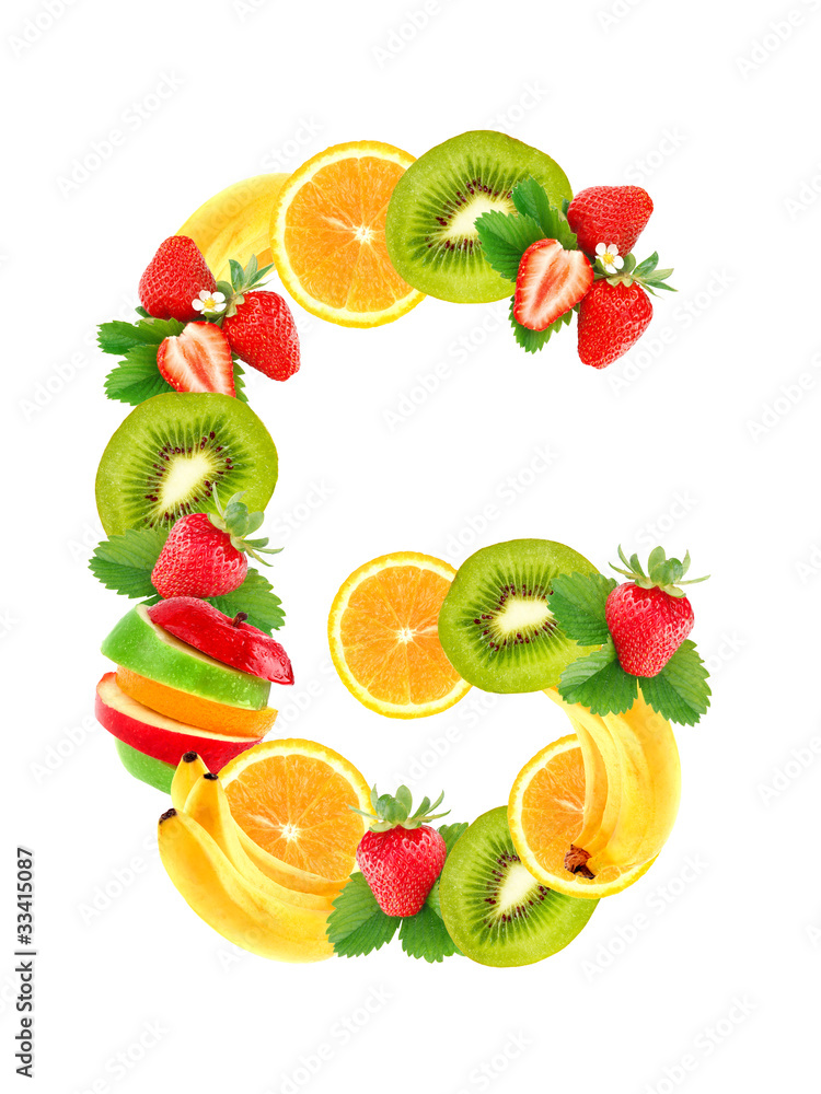 Letters are from fruit Letters are from fruit