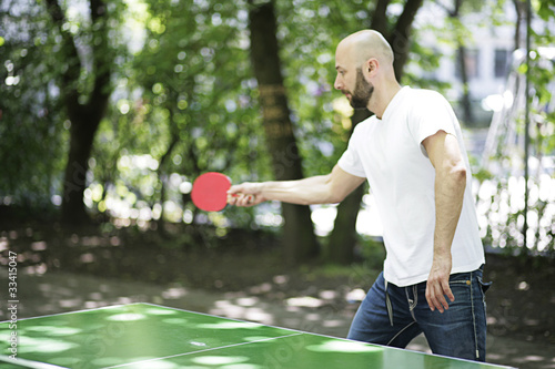 Freude beim Tischtennis photo