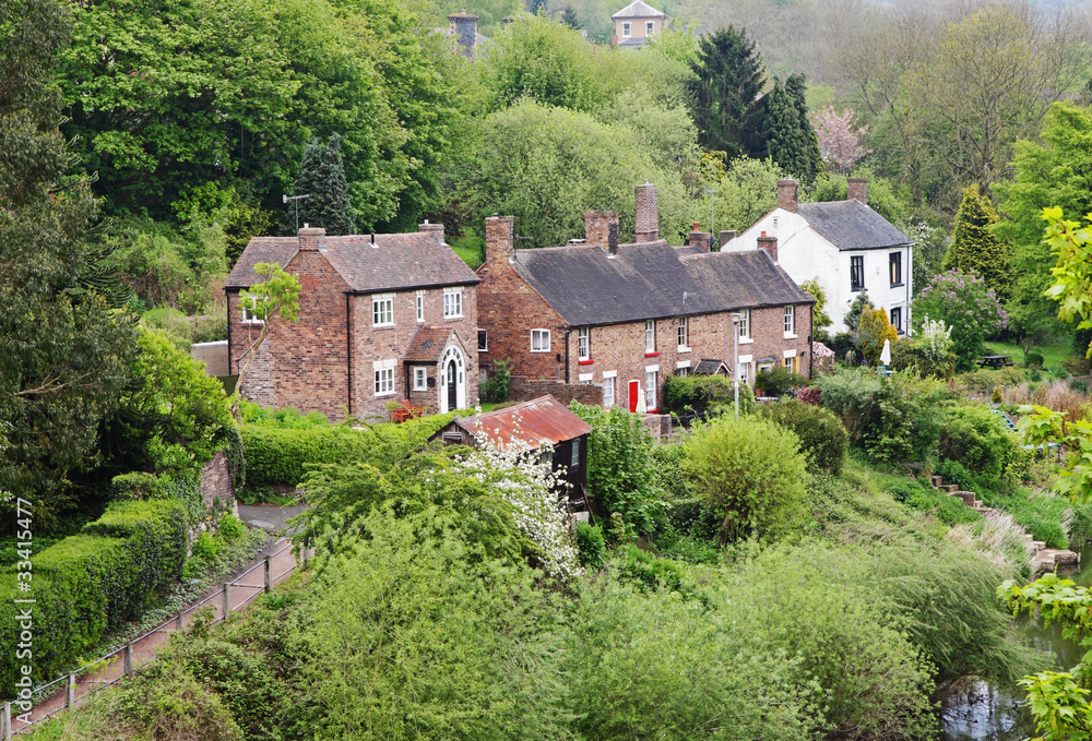 An English Rural Hamlet set in a wooded Valley