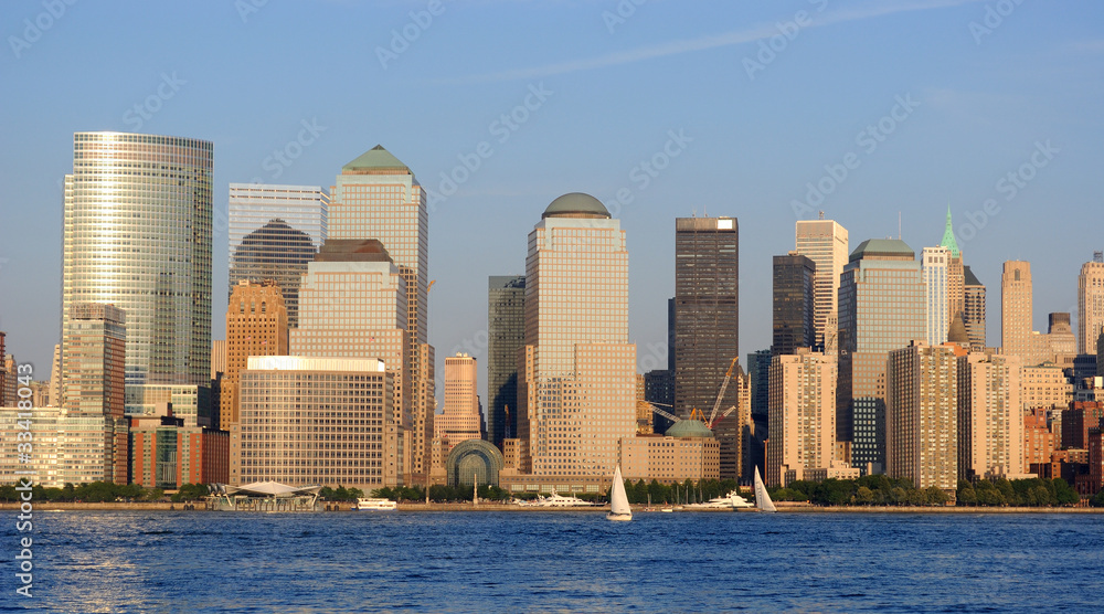 Fototapeta premium View Of the World Financial Center and Lower Manhattan