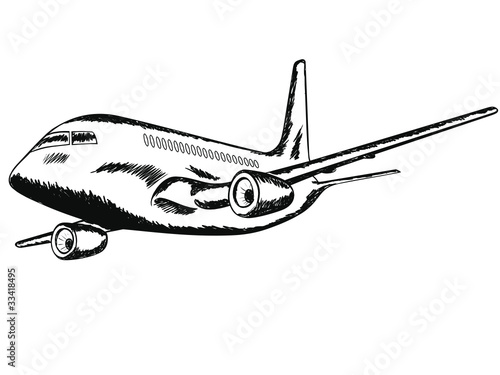 The flying plane