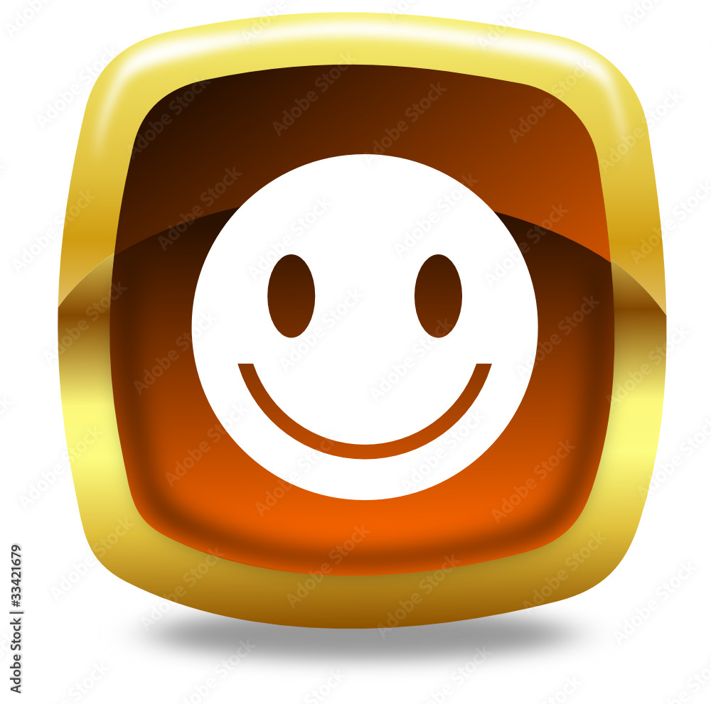 Fototapeta premium Smile button