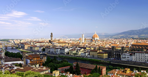 Blick von der Piazzale de Michelangelo über Florenz