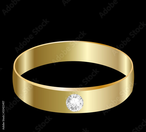 Ehering Frau  gold