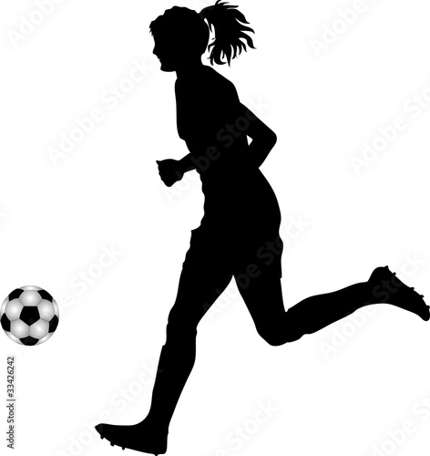 Silhouette Frauenfussball