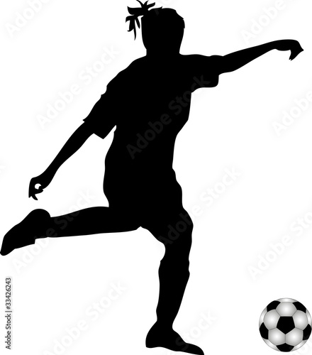 Silhouette Frauenfussball