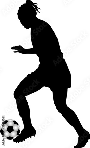 Silhouette Frauenfussball