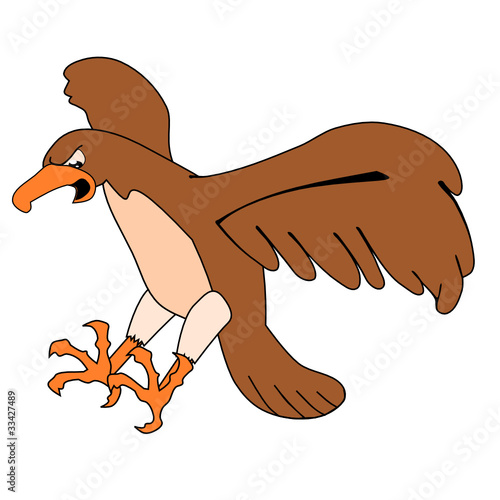 Illustration of a buzzard