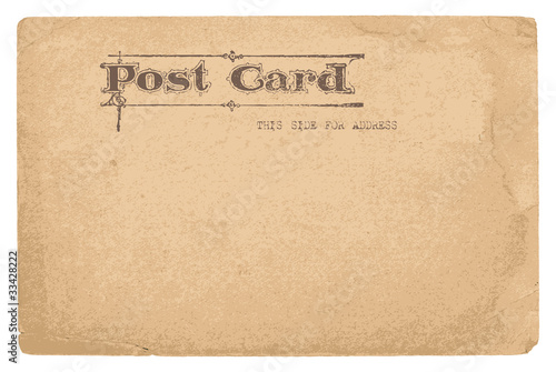 Antique postcard in vector - with place for your text or photo